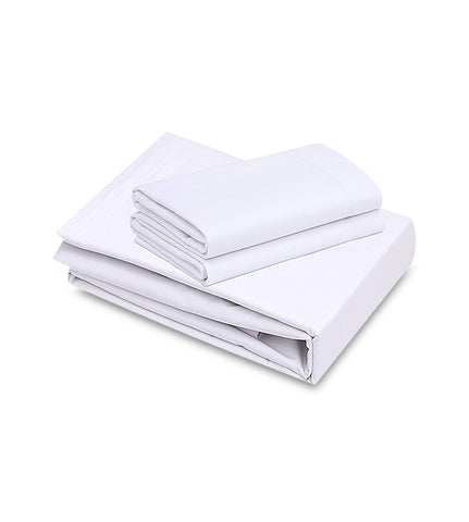 Poly-Cotton Flat Bed Sheets T-250 Hotel Quality - 1 Unit=2 Dozen Case Pack - Maz Tex Supply