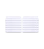Image of 6 Pack White PolyCotton Fitted Sheets T-200 Hotel Quality - Maz Tex Supply