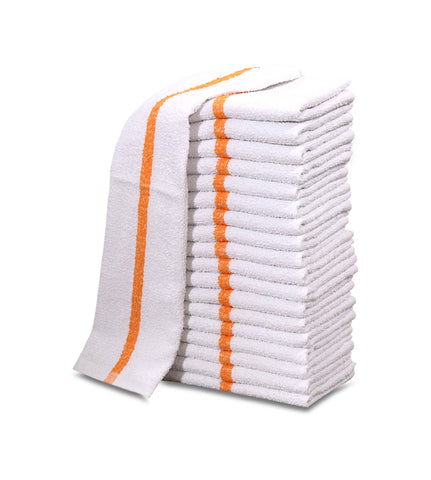 120 New 100% Cotton White 16"x19" Restaurant Bar Mops Kitchen Towels - Maz Tex Supply