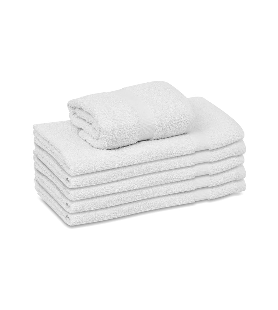 15x25 Gym Towels White-Economy