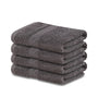 Image of 4-Pack Grey Hand Towels (16"x30") 100% RingSpun Cotton 4 lb/dz - Maz Tex Supply
