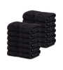 Image of 4-Pack Black Hand Towels (16"x30") 100% RingSpun Cotton 4 lb/dz - Maz Tex Supply