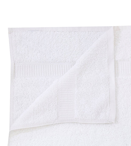 4-Pack White Towels (16"x30") 100% RingSpun Cotton 4 lb/dz - Maz Tex Supply
