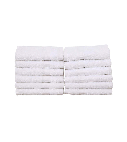 4-Pack White Towels (16"x30") 100% RingSpun Cotton 4 lb/dz - Maz Tex Supply