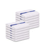 Image of 12 Bath Towels 22X44 Blue Center Stripe 100% Cotton Economy Soft Towels 6 lb/dz - Maz Tex Supply