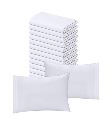 Polycotton Pillowcases, White T200 8 Dozen Case Pack = 1 Unit - Maz Tex Supply