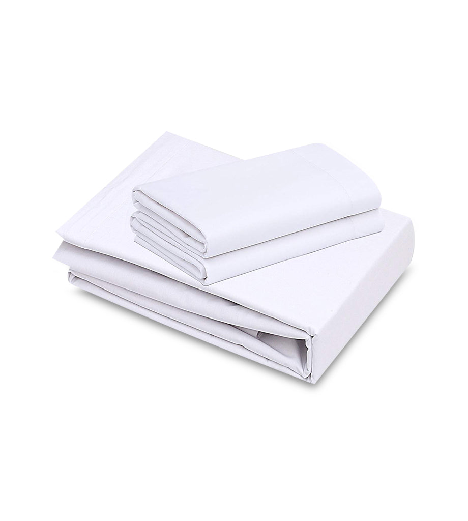Polycotton Pillowcases, White T250 - Maz Tex Supply