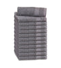 Image of 12 Premium Quality Washcloths (Grey -13x13 inches ) 1.5 lb/dz - Maz Tex Supply