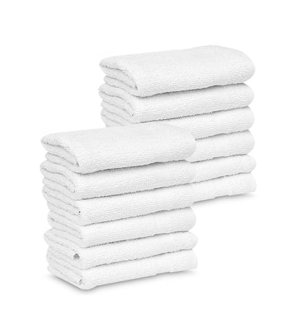 Wash Cloth Kitchen Towels,100% Natural Cotton (12"x12")  Commercial Grade 1 lb/dz - Maz Tex Supply