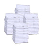 Image of 12 Premium Quality Washcloths (White -13x13 inches ) 1.5 lb/dz - Maz Tex Supply