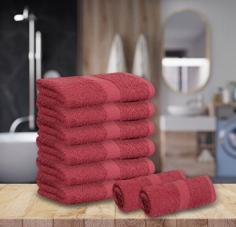 Salon Towels (12-Pack- 16x27 inches) -100% Rinspun Cotton- Gym-Salon-Spa Hand Towel 3 lb/dz